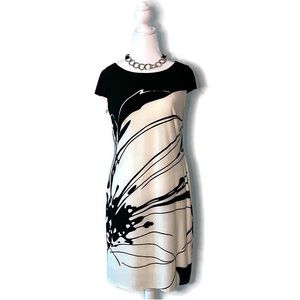 Nine West Black and White Print Dress
